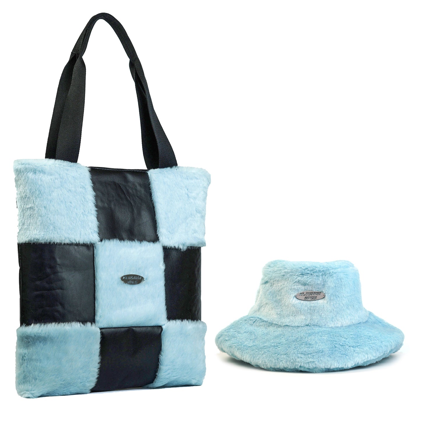 "CHESS BLUE SET " tote bag + hat