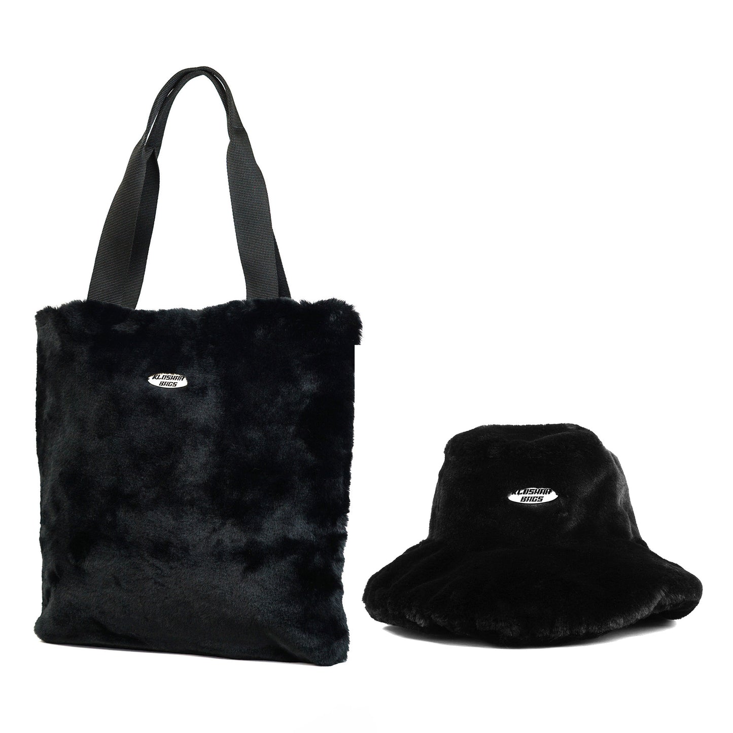 "BLACK SET " tote bag + hat