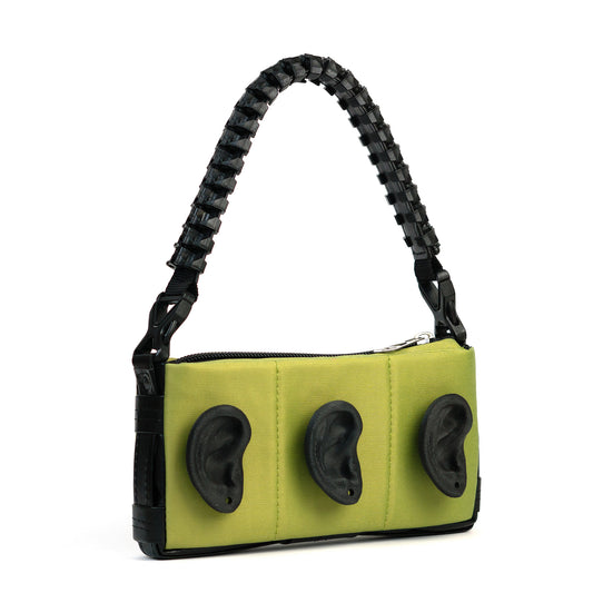 "3 EARS" green shoulder bag