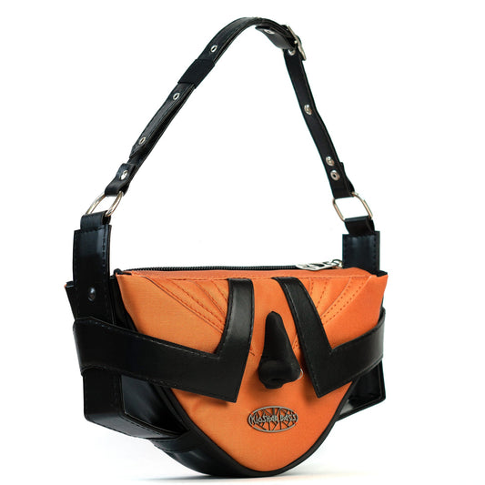 "THE FACE" orange shoulder bag